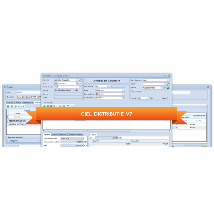 Aplicatie Ciel distributie V7 Retea