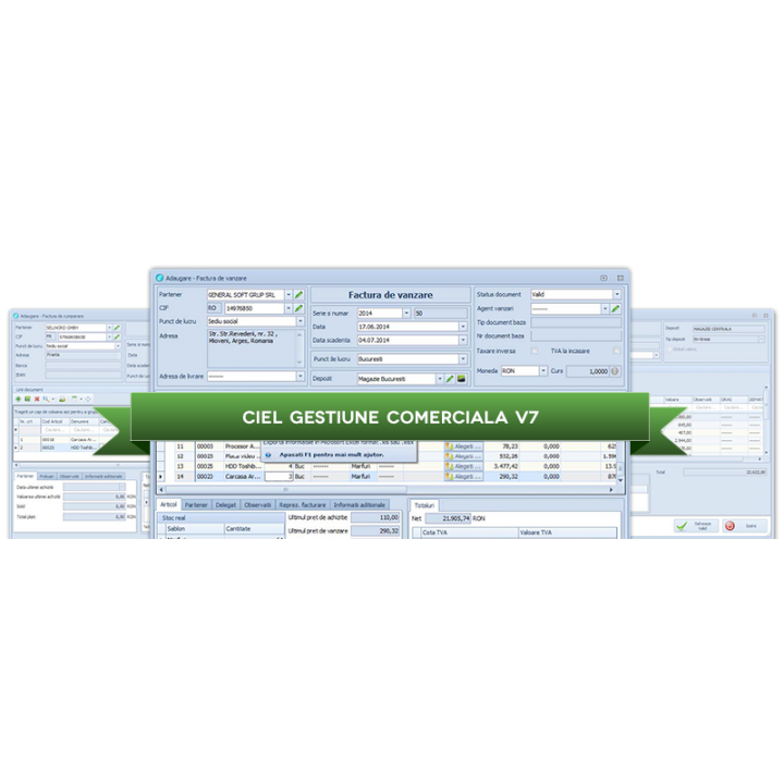 Aplicatie Ciel gestiune comerciala Professional V7 Monopost