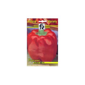 Seminte de ardei gras rosu Blocky red F1
