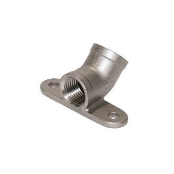 Racord cot inox cu urechi de fixare pentru suzete porci