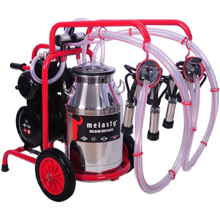 Aparat de muls cu 2 posturi si 1 bidon de inox TK2PK