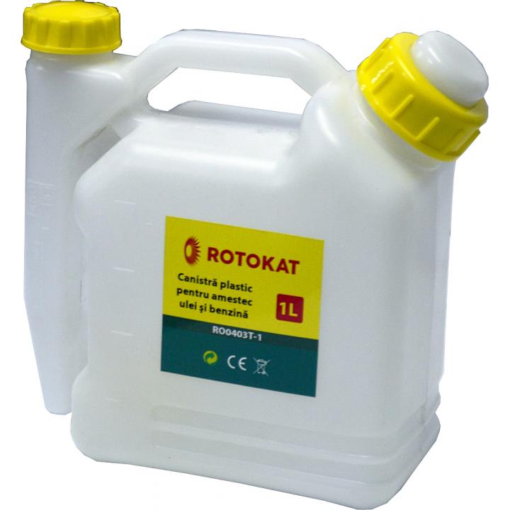 Canistra de plastic, amestec ulei si benzina 1litru RO0403