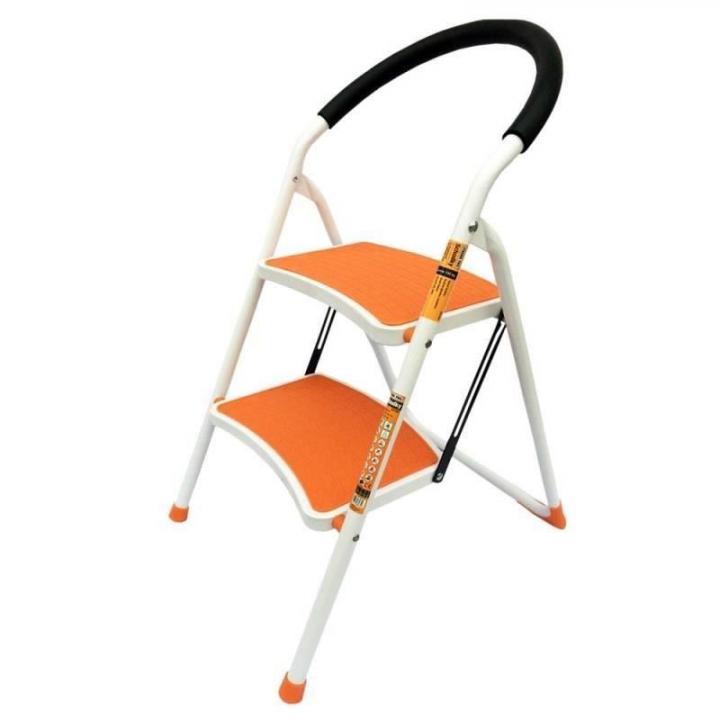 Scara otel 2 trepte Strend Pro WR2061K-1, 150 kg, portocalie