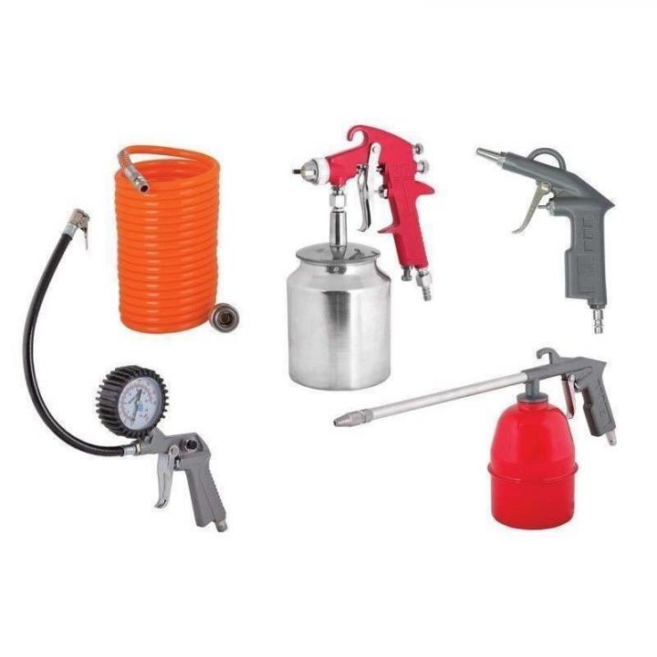 Set 5 accesorii de vopsit pentru compresor, Raider RD-AT01
