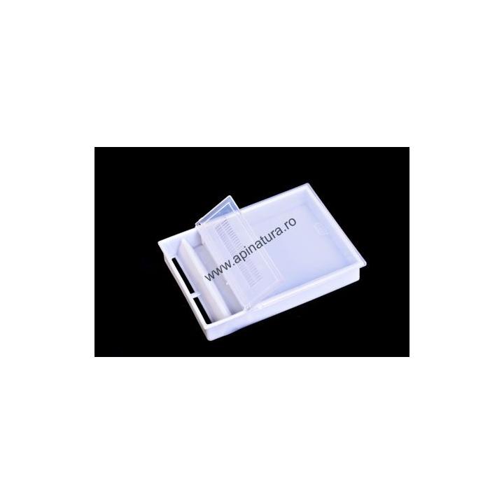 Hranitor dreptunghiular de podisor, transparent, 2 litri