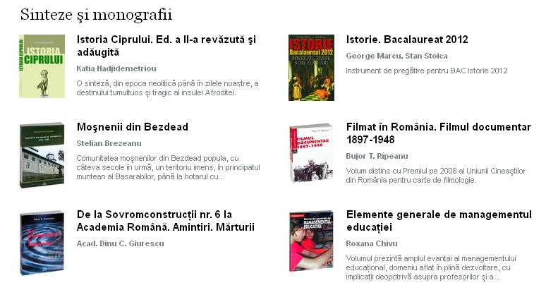 Sinteze si monografii