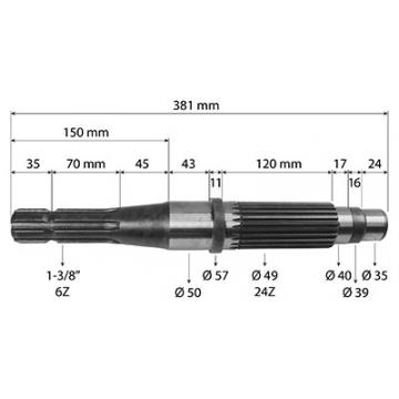 Ax priza tractor Fendt Farmer
