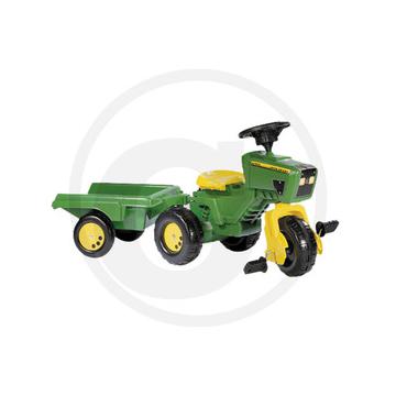 Tricicleta cu remorca John Deere copii 1-3 ani