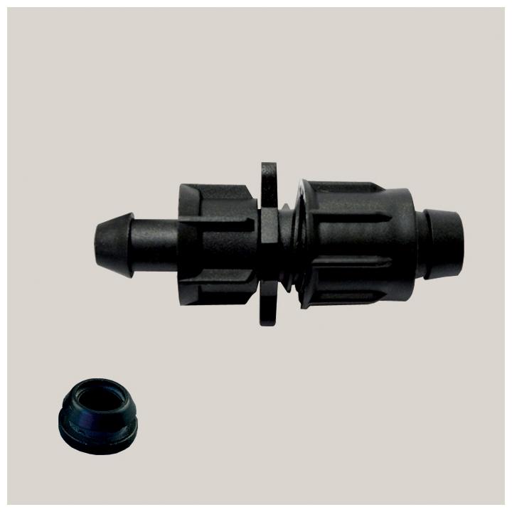 Conector cu capac pentru banda de picurare 17 mm