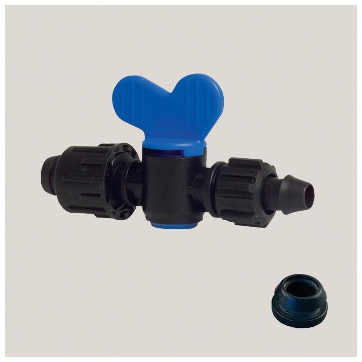 Robinet cu capac pentru banda de picurare 17 mm