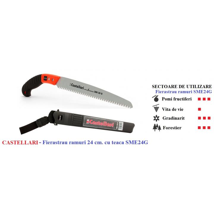 Fierastrau ramuri 24 cm cu teaca SME24G Profesional