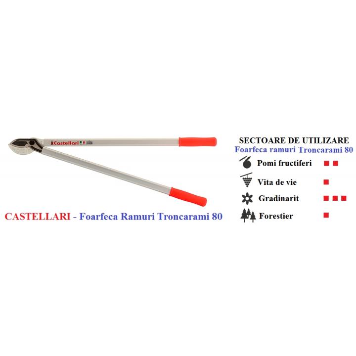 Foarfeca ramuri Troncarami 80 profesionala Castellari 80 cm