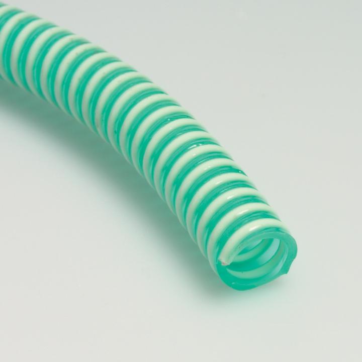 Furtun absorbtie spira verde din PVC 63 mm (2 1/2") x 50