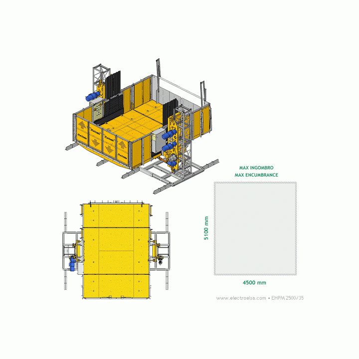 Bob lifturi EHM 2500/35 trifase