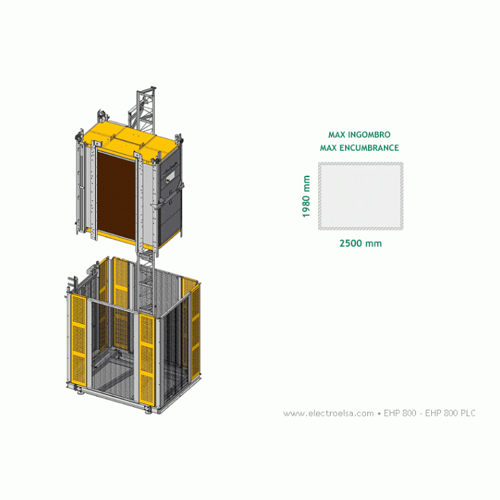 Ascensor EHP 800 PLC