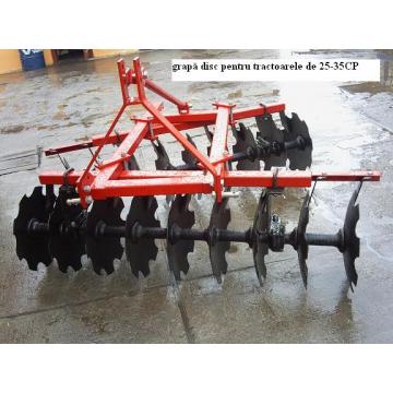 Grapa disc pentru tractoare de 25-35 CP (2X9 talere)