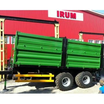 Remorca 2 axe 8 t util - roti tandem basculabil 3 parti
