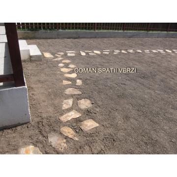 Placari alei, poteci cu piatra naturala