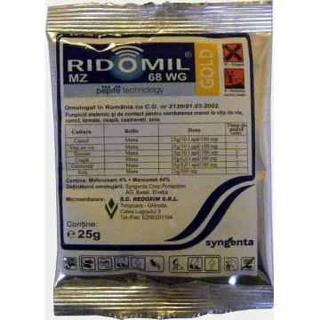 Fungicid Ridomil MZ 68 WG - 25 gr.