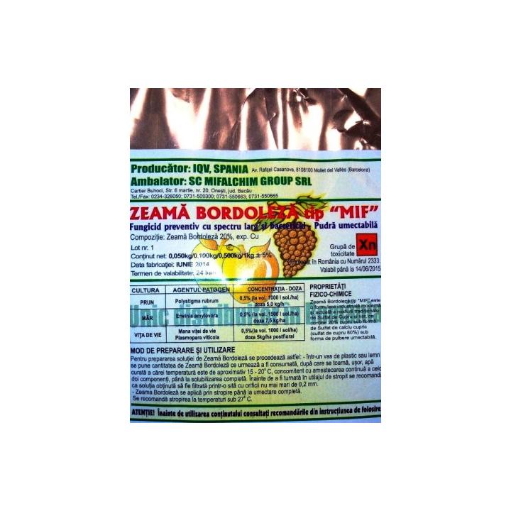 Fungicid Zeama Bordeleza 500gr