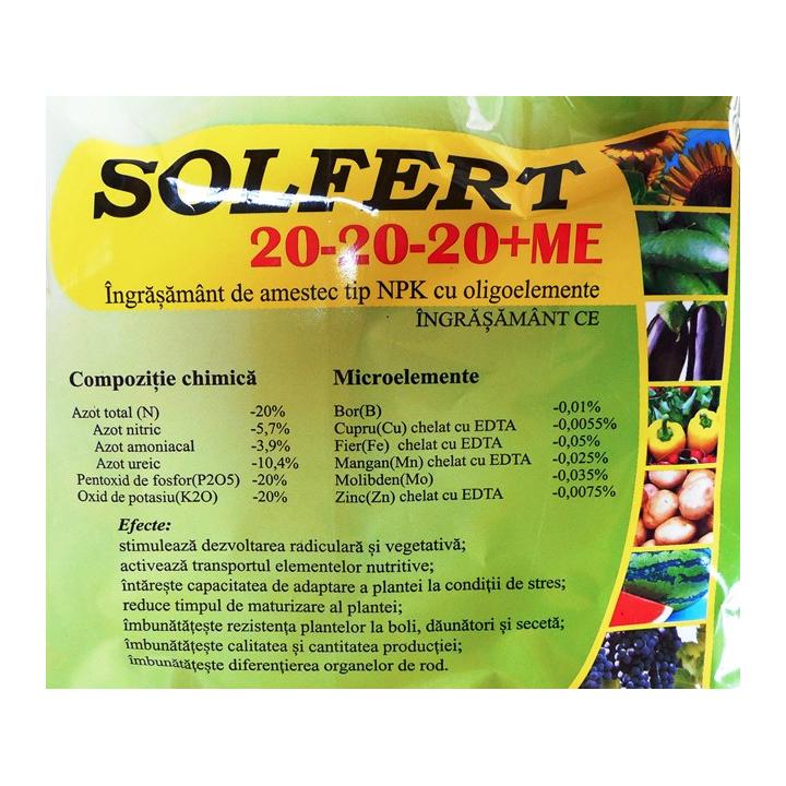 Ingrasamant hidrosolubil Solfert 20-20-20 +ME kg