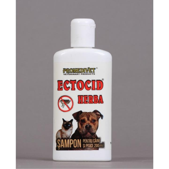 Sampon antiparazitar pentru caini si pisici Ectocid Herba