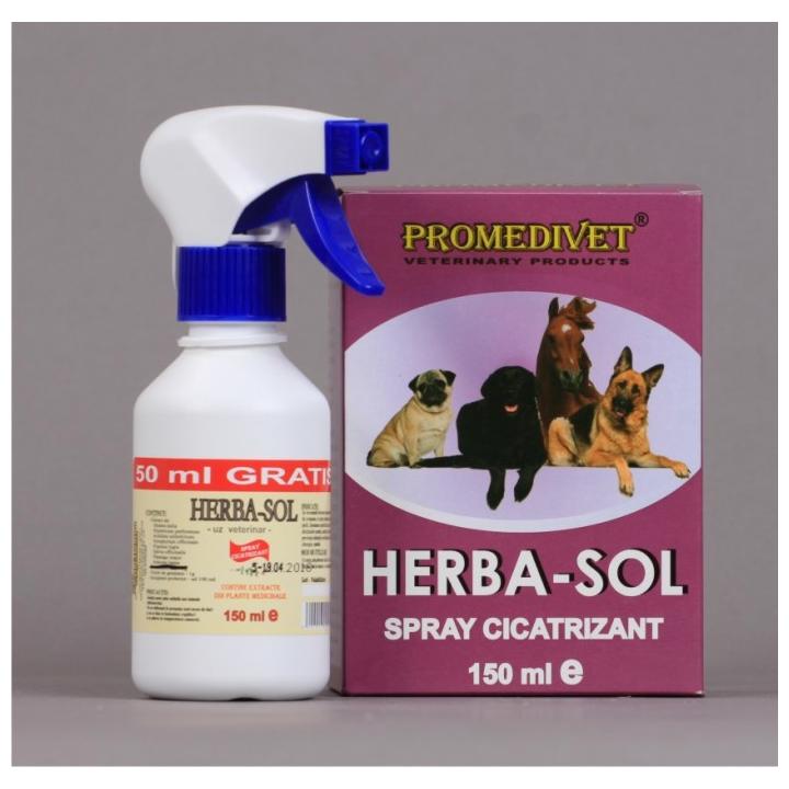Spray cicatrizant uz veterinar Herba - Sol