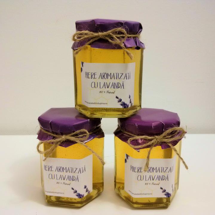 Miere de salcam aromatizata cu lavanda 140 gr