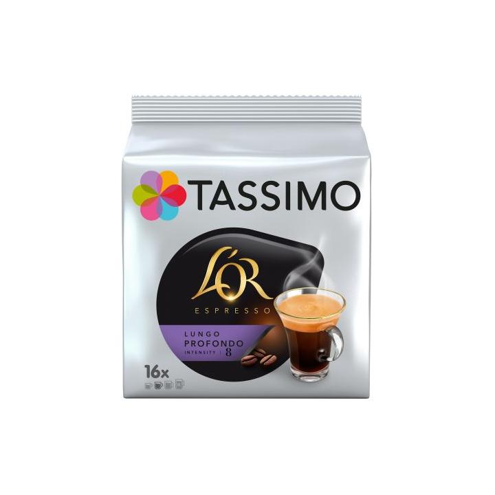 Capsule cafea Tassimo L'Or Lungo Profondo, 128 g