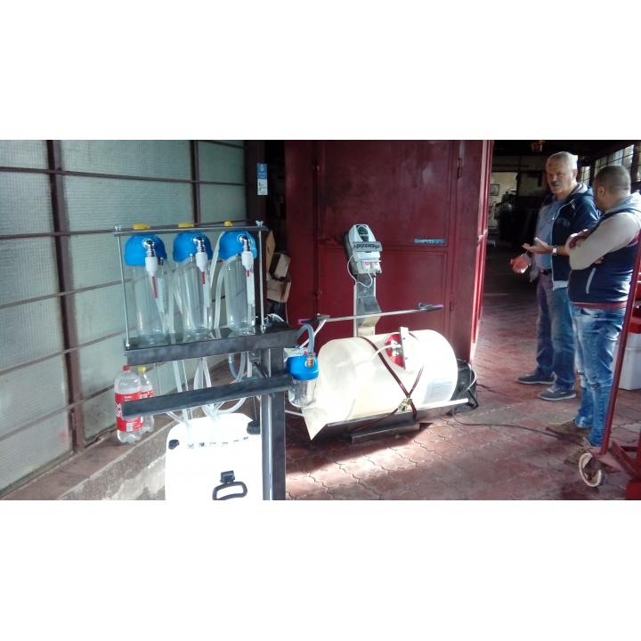 Instalatie dezinfectat sticle cu ozon cu sistem imbuteliere
