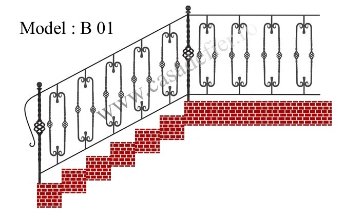 Schite balustrade fier forjat