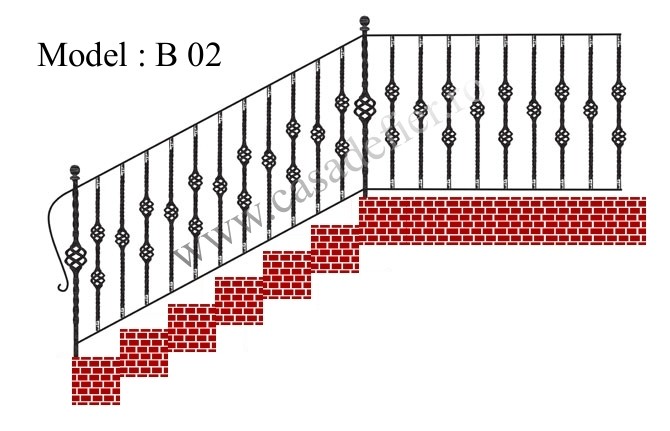 Schite balustrade fier forjat