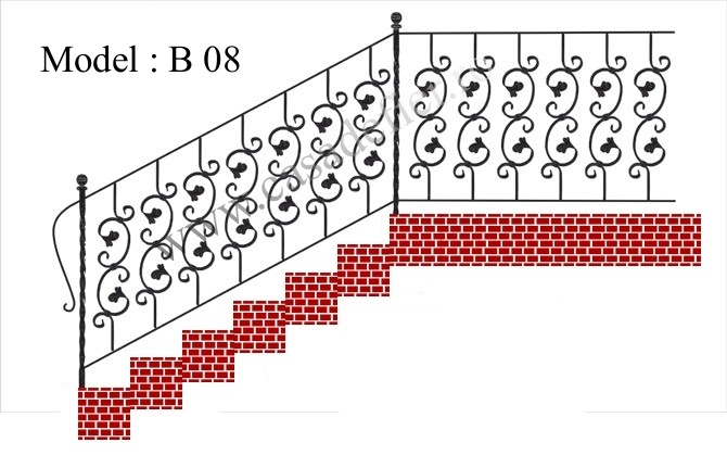 Schite balustrade fier forjat