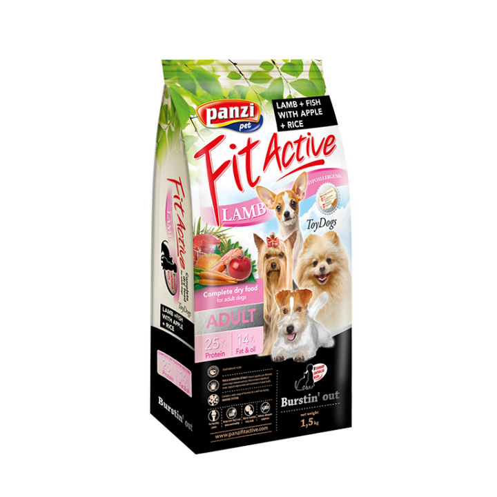 Hrana caini FitActive Hypoallergenic ToyDogs-Lamb&Fish