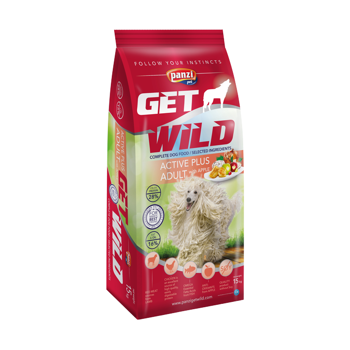 Hrana caini Panzi GetWild Active Plus-Lamb&Chicken
