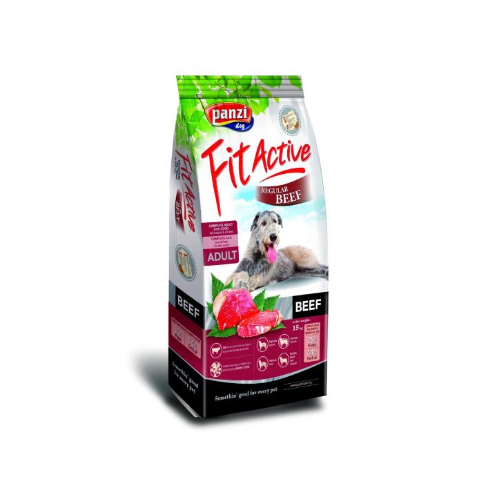 Hrana uscata caini FitActive Beef Regular-Beef