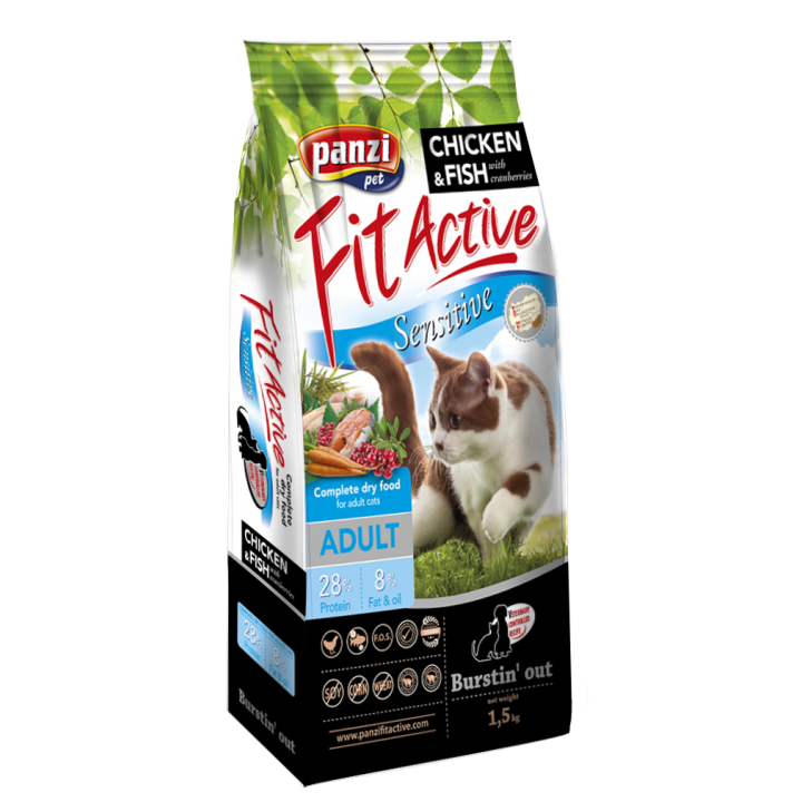 Hrana uscata pisici FitActive Cat Adult Sensitive