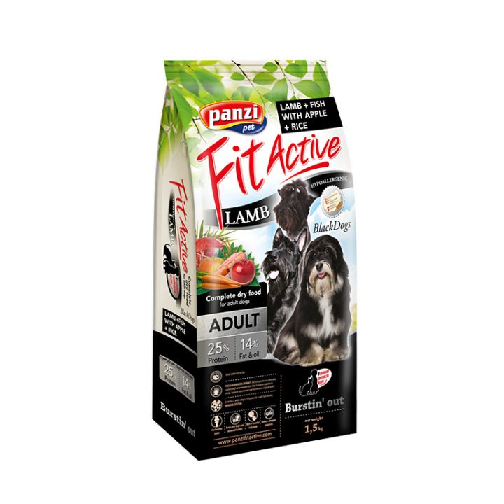 Hrana caini FitActive Hypoallergenic BlackDogs-Lamb&Fish