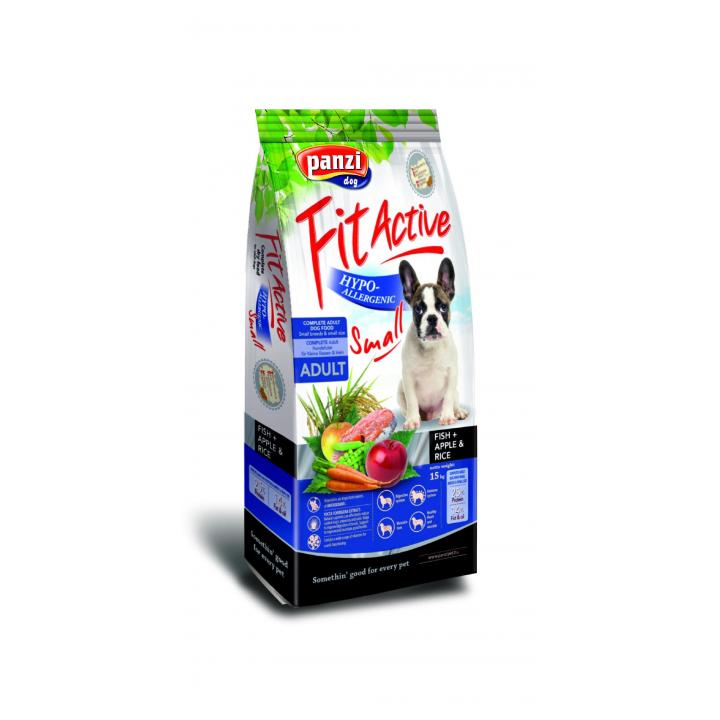 Hrana caini FitActive Hypoallergenic Small Fish&Apple, Rice