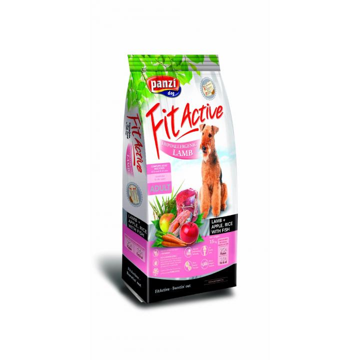 Hrana uscata caini FitActice Hypoallergenic Lamb&Apple, Rice