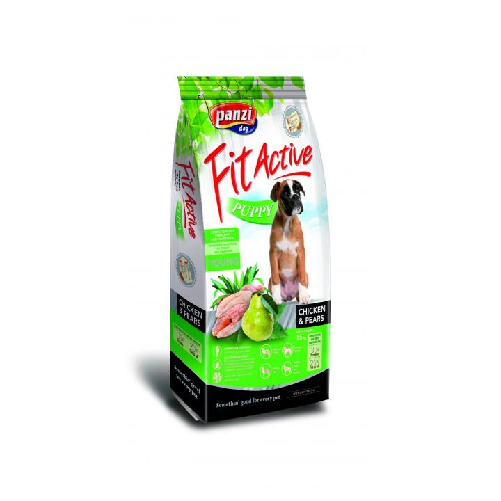 Hrana uscata caini FitActive Puppy-Chicken&Pears