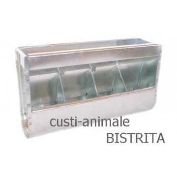 Hranitor pentru iepuri cu 4 compartimente