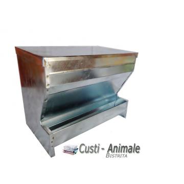 Hranitor rezervor simplu pentru gaini (zincat)