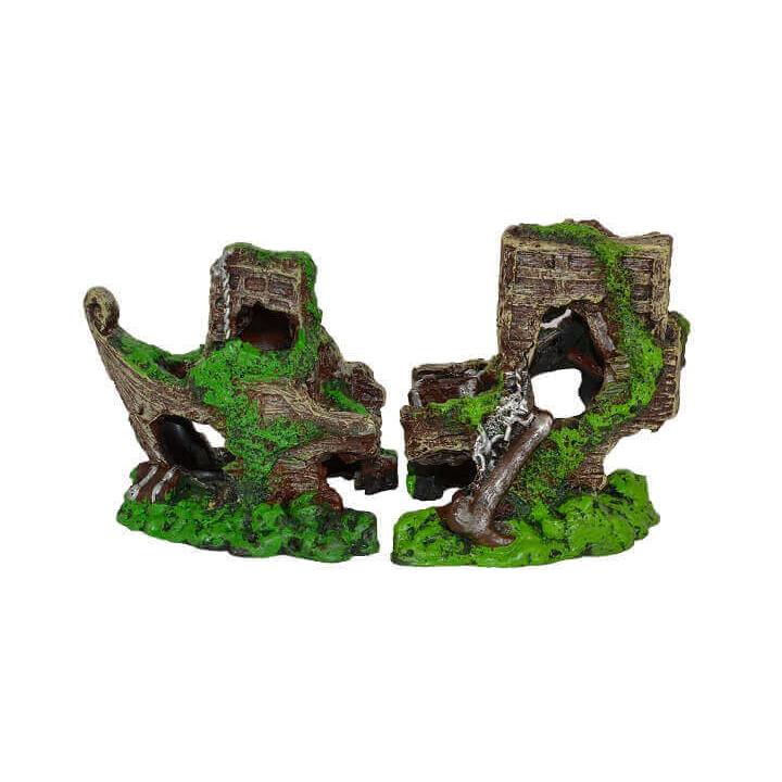 Decor acvariu epava veche Boyu 21x10.3x11.5cm