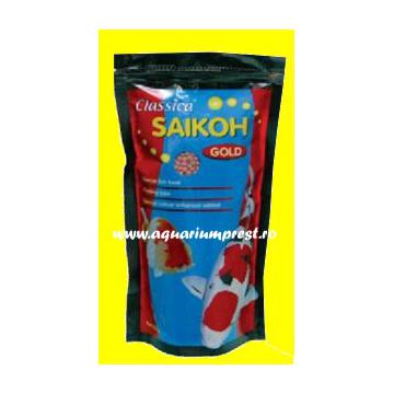 Hrana pesti carasi aurii Saikoh Green 500 gr granulatie 1mm