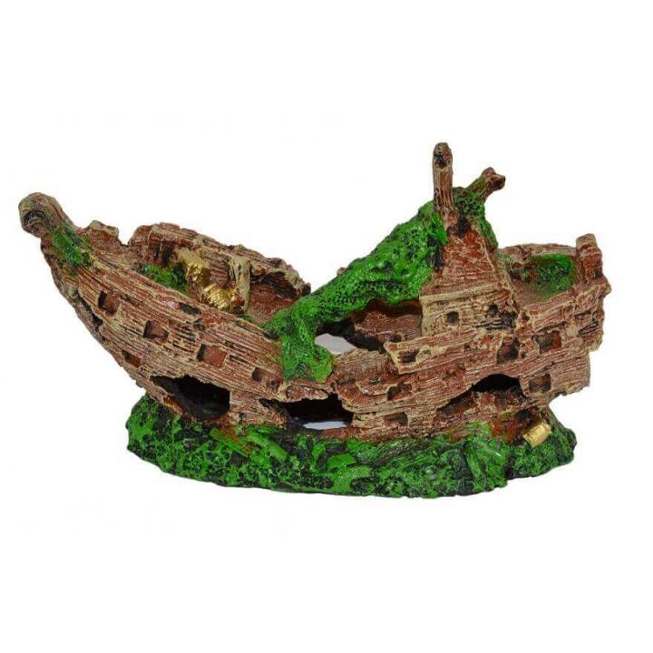 Decor acvariu epava rupta Boyu 27.3x9x15.4cm
