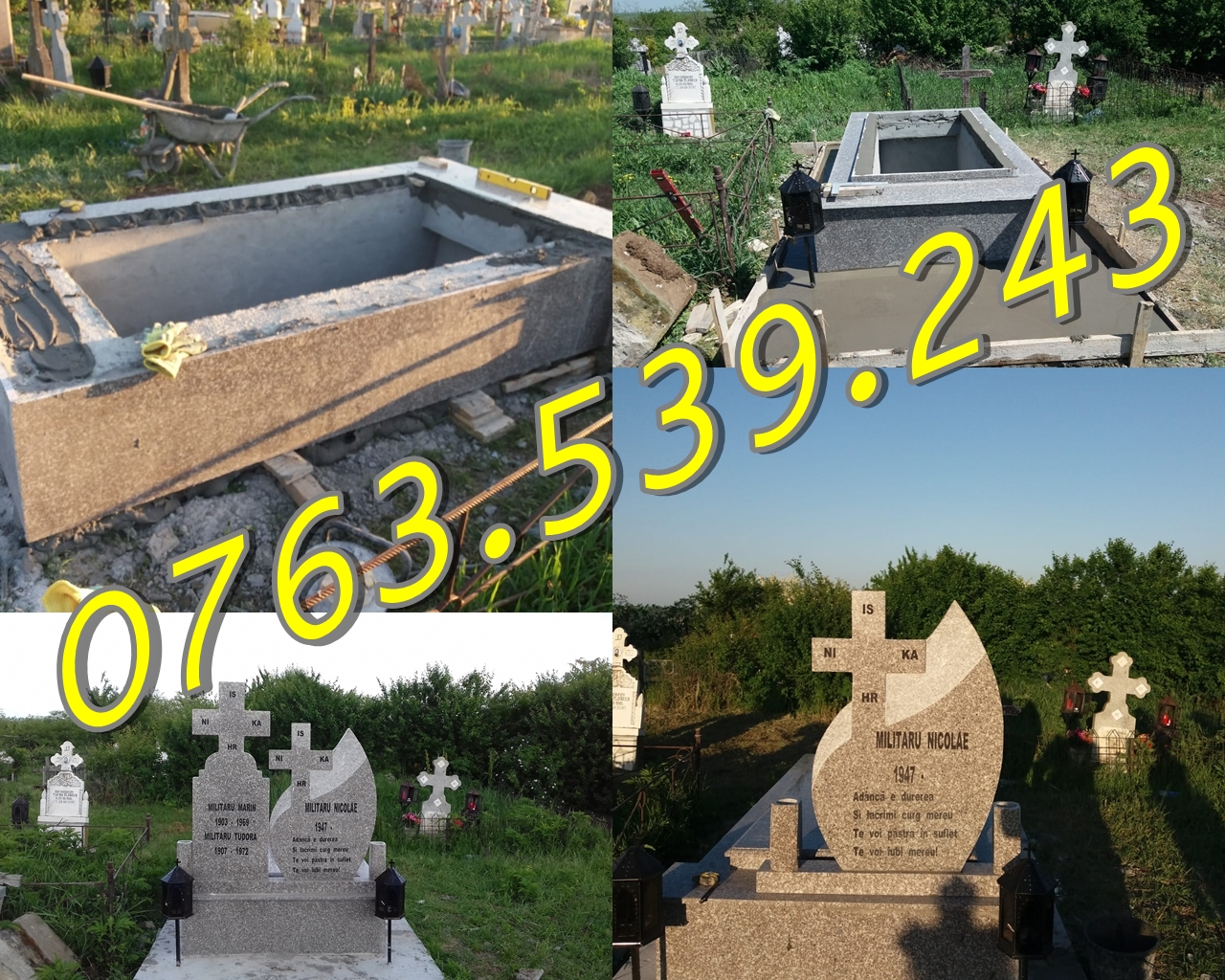 Executam Lucrari Funerare |Cavouri |Morminte