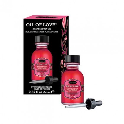 OIL OF LOVE KISSABLE BODY OIL STRAWBERRY DREAMS 22 ML