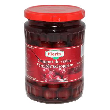 Compot de visine cu samburi Florin 580 ml