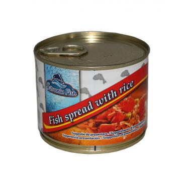 Conserva peste cu orez imprastiat 400gr Silvania